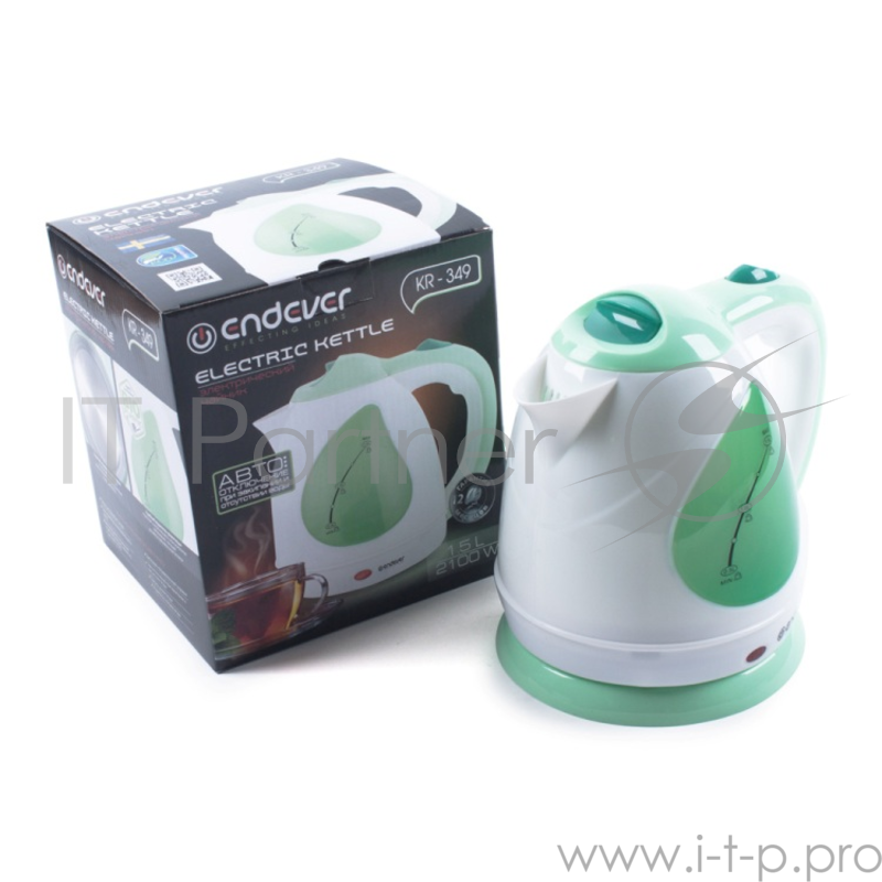 Чайник Kromax Endever Skyline KR-349 бело-зеленый