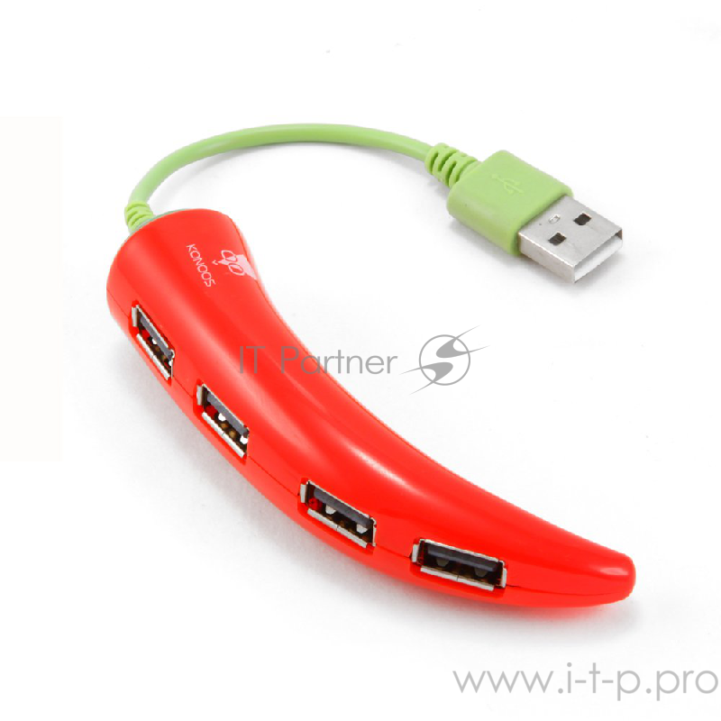 Контроллер HUB USB 2.0 Konoos UK-43, 4 порта USB