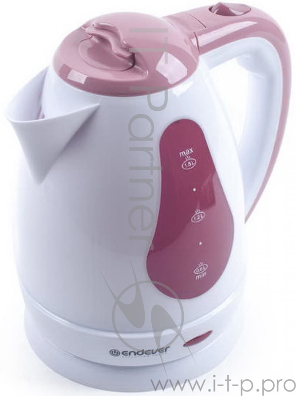Чайник ENDEVER 351-KR 2100 Вт белый бордовый 1.8 л пластик