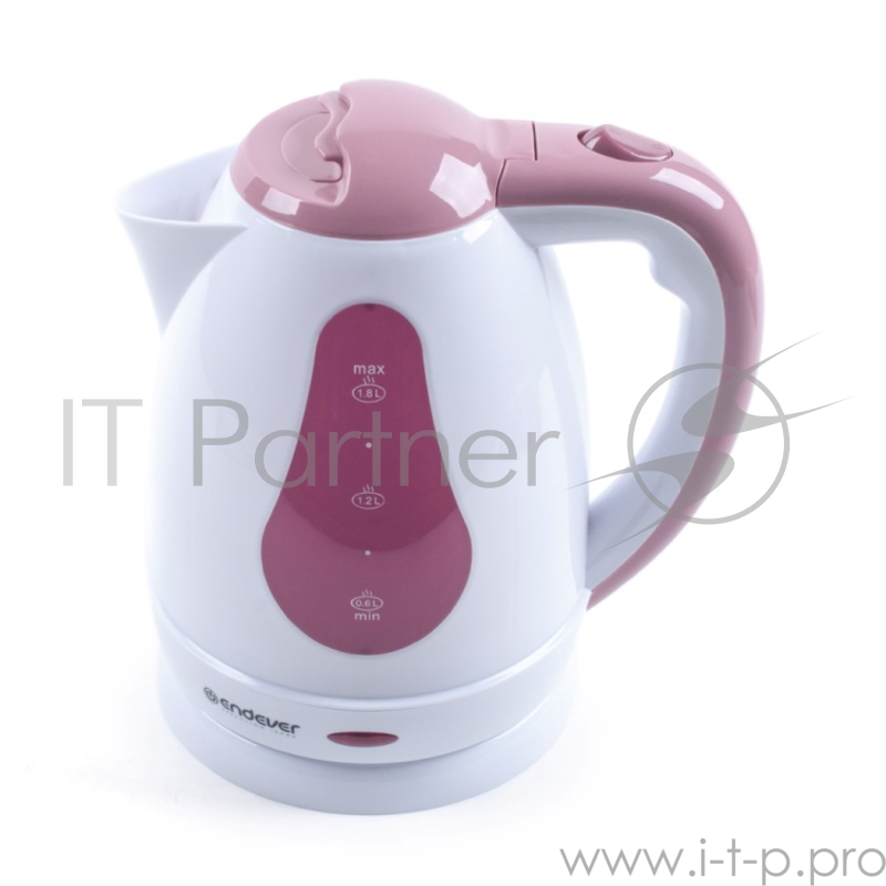Чайник ENDEVER 351-KR 2100 Вт белый бордовый 1.8 л пластик