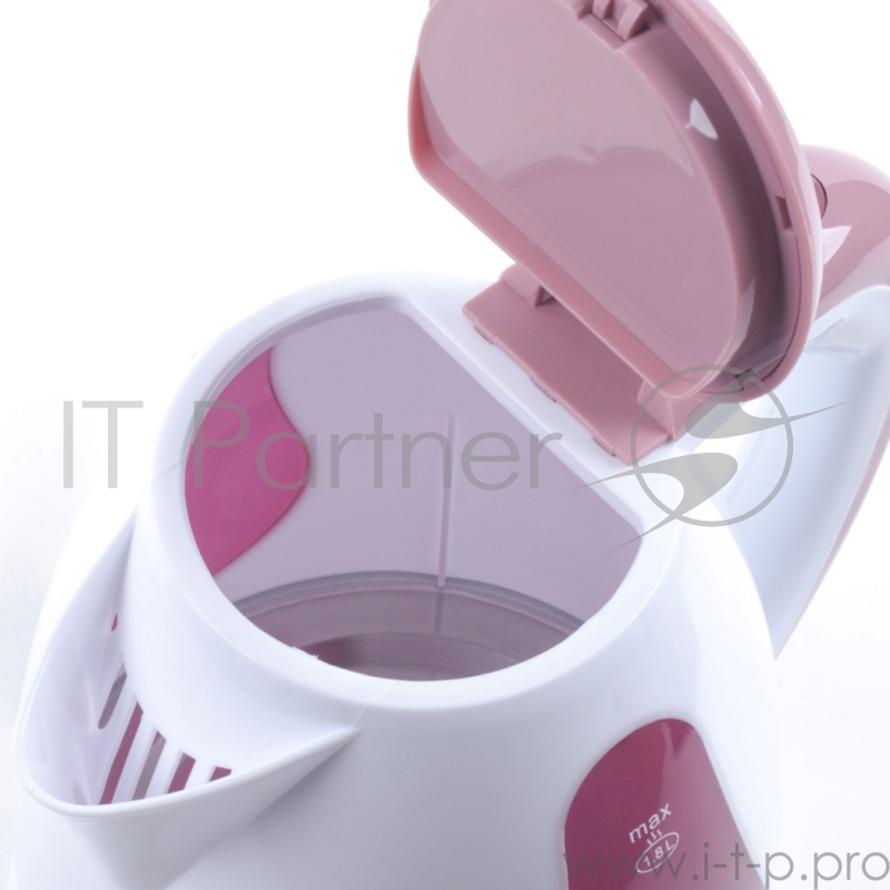 Чайник ENDEVER 351-KR 2100 Вт белый бордовый 1.8 л пластик