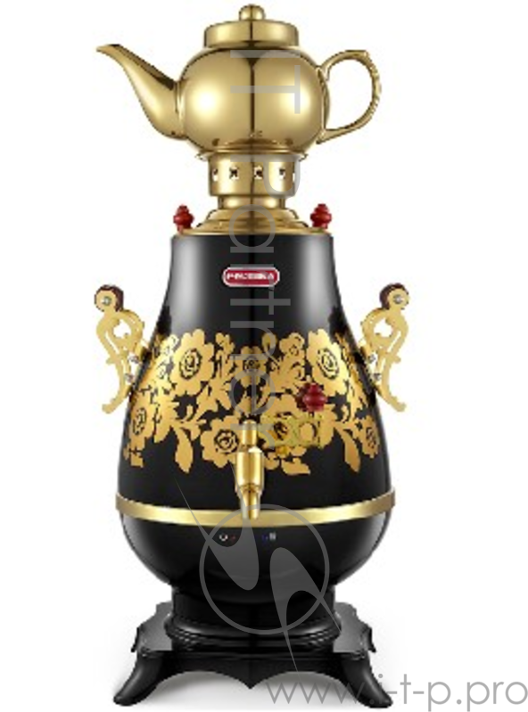 Самовар электрический РОСИНКА РОС-1009, 1850-2200Вт, объём 4,0 литра, КОРПУС ИЗ ВЫСОКОКАЧЕСТВЕННОЙ НЕРЖАВЕЮЩЕЙ СТАЛИ, закрытый нагревательный элемент, керамический заварочный чайник