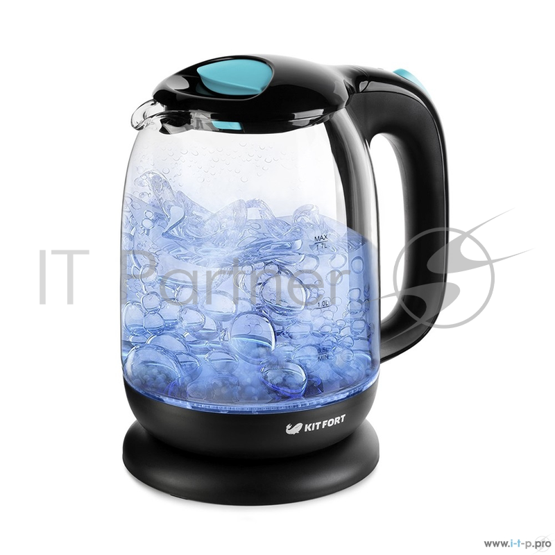 Чайник 625-1-КТ Kitfort Мощность: 1850-2200 Вт.Ёмкость: 1,7 л.голубой.