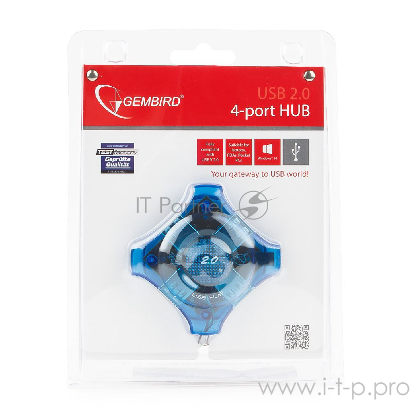 Контроллер GEMBIRD HUB USB2.0 4-port UHB-C224