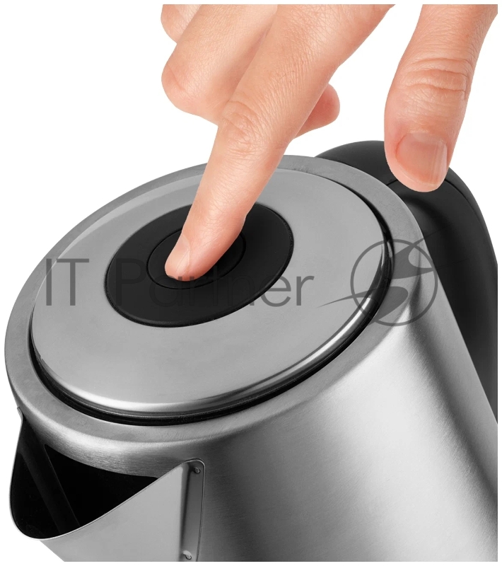 Чайник Redmond RK-M1482 мощность 2200 Вт индикация включения закрытая спираль установка на подставку в любом положении стальной корпус вес 1.1 кг