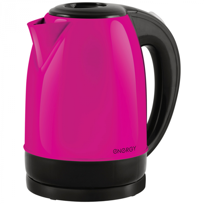 Чайник электрический ENERGY E-277 RIO из нержавеющей стали,1.7л, цикламен,1850-2200 Вт (в уп. 8 шт)