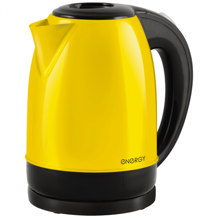 Чайник электрический ENERGY E-277 RIO из нержавеющая сталь,1.7л, желтый,1850-2200 Вт (в уп. 8 шт)