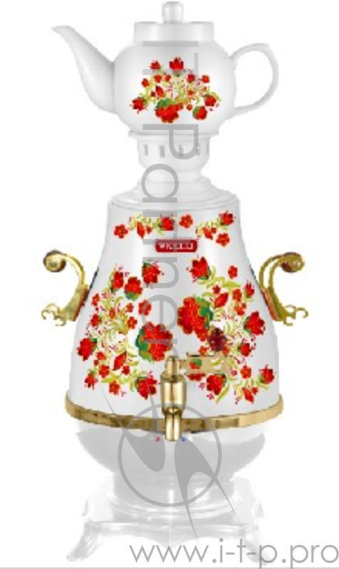 Самовар KELLI KL-1321, объем 4 л, 1950-2300Вт (1x4)