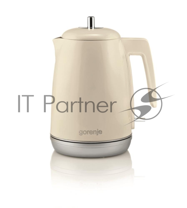 Чайник электрический Gorenje K15RL 1.7л. 2200Вт бежевый (корпус: металл/пластик)
