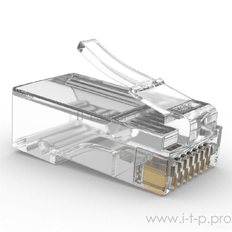 Коннектор Gembird Вилка RJ-45 (8P8C) универсальная. кат.5e. со сквозным отверстием (10 шт.) (LC-PTU-01/10)