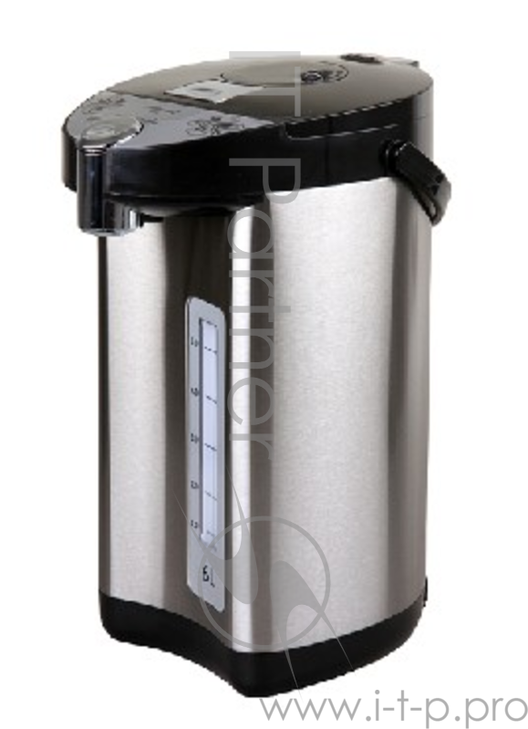 Термочайник ATLANTA, ATH-2665, 800Вт, 6л, 76-90°С, пищевая сталь, автомат и ручная подача воды, автомат подогрев, отключение при закипании, защита от перегрева без воды, быстрое закипание