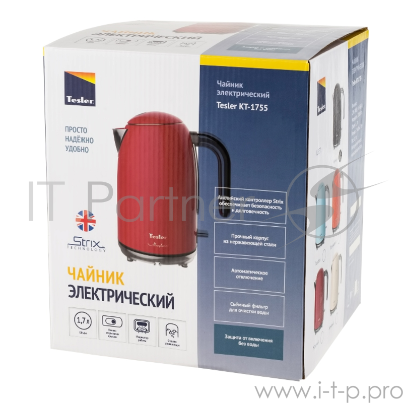 Чайник электрический TESLER KT-1755 BLACK