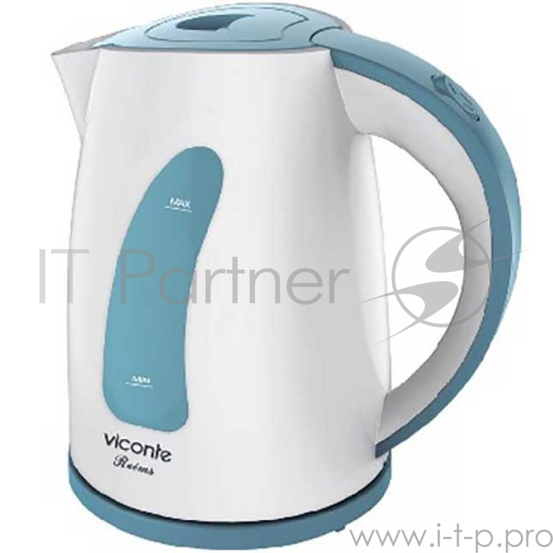 Чайник Viconte VC-3283 белый с голубым