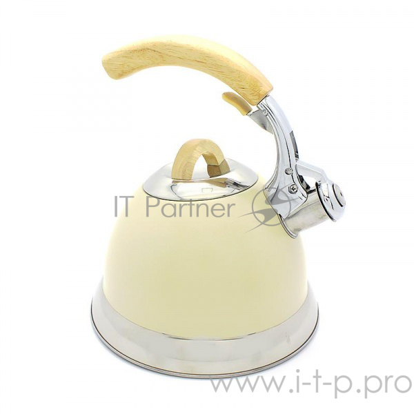 Чайник для плиты Катунь КТ-115C, 3,0л со свистком, айвари, индукц.
