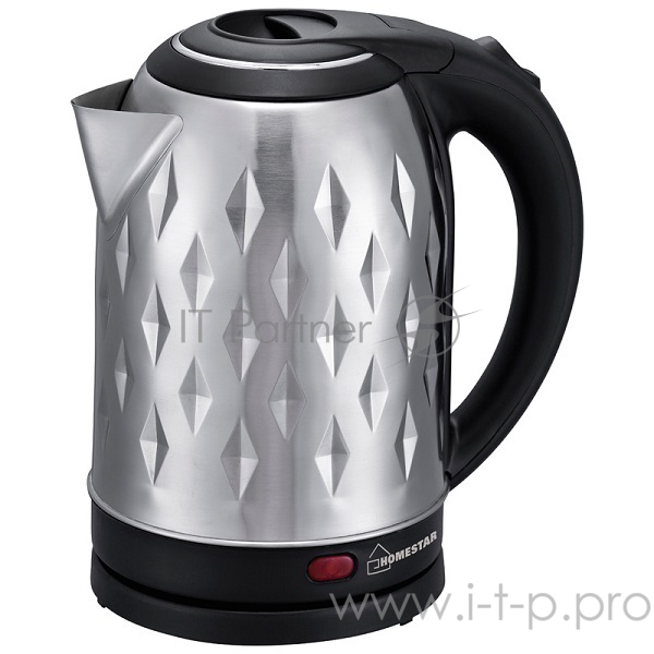 Чайник электрический HOMESTAR HS-1013, 2л, 1500Вт Стальной