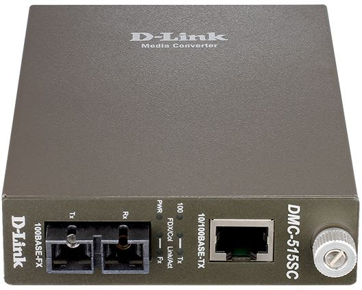 Сетевое оборудование D-Link DMC-515SC/D6B/D7A Конвертер 10/100 UTP в 100Мб SM Fiber (15km, SC)