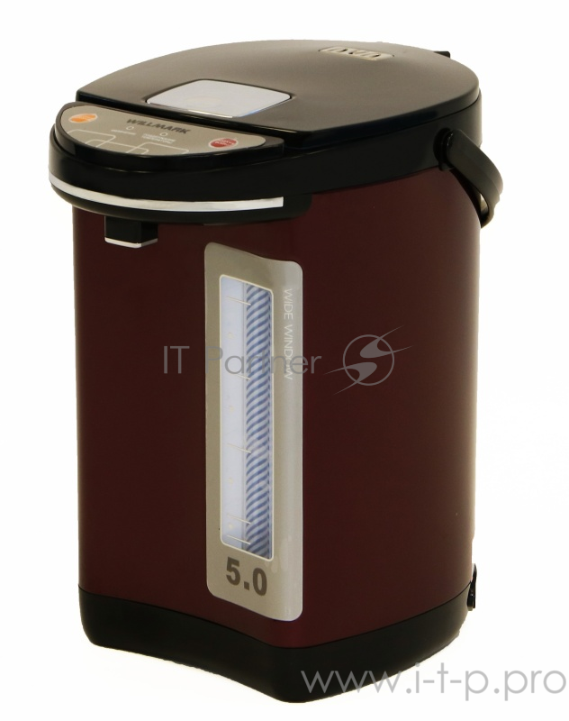 Термопот WILLMARK WAP-502KL (5,0л, 2 сп. налива воды, 900Вт) (Вишневый)