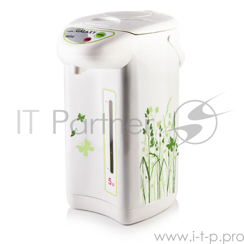 Термопот GALAXY GL 0603 Мощность в режиме кипячения 900Вт. Объем 5л. 3 способа подачи воды: при нажатии чашкой на клапан, с помощью насоса, с помощью электропомпы. Функция повторного кипячения. Колба из нерж. стали.