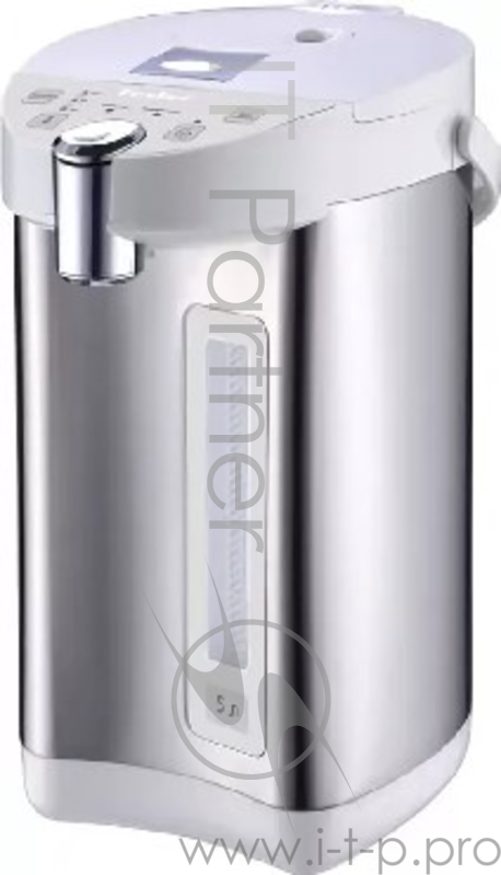 Термопот TESLER TP-5001, 5 литров, 750 Вт., корпус - пластик/нерж. сталь, колба - нерж. сталь, белый/нерж. сталь