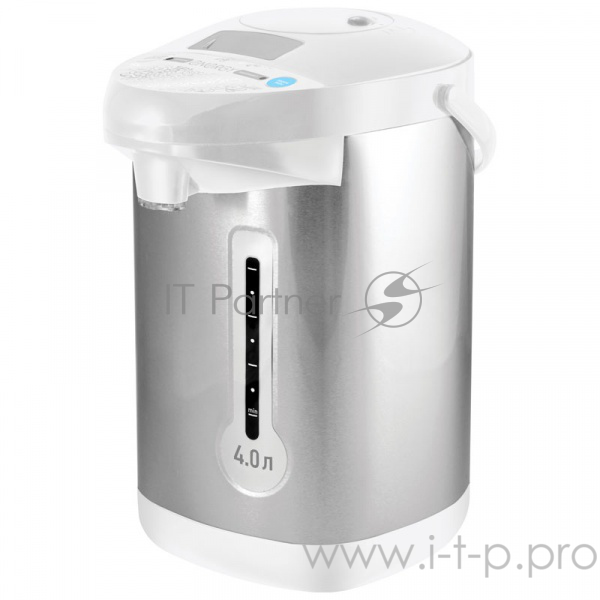 Термопот ENERGY TP-619 (280307) Мощность: 750 Вт Объем: 4 л Мощность в режиме поддержания температуры: 35 Вт 3 способа подачи воды: автоматическая (нажатием кнопки, нажатием чашкой) и ручная (помпа) Функция поддержания температуры Функция повторного