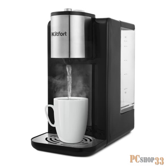 Термопот Kitfort КТ-2502 2.2л. 2600Вт черный/серебристый