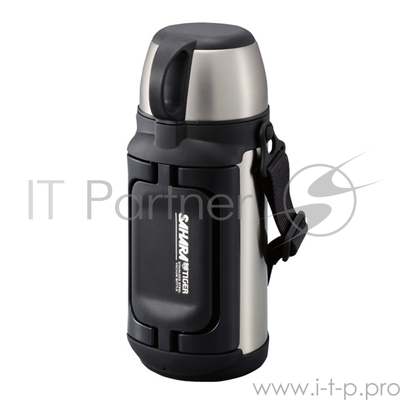 Термос универсальный Tiger MHK-A170 XC, 1.65 л (нержавеющая сталь, цвет серебристый, горловина 7см, крышка-кружка + пиала, складные пластиковые ручки,