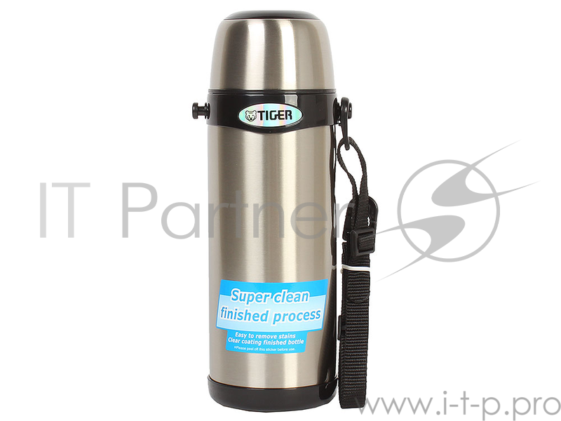 Термос классический Tiger MBI-A080 Clear Stainless, 0.8 л(нержавеющая сталь, цвет серебристый с черным, горловина 4,5см, крышка-кружка, регулируемый р
