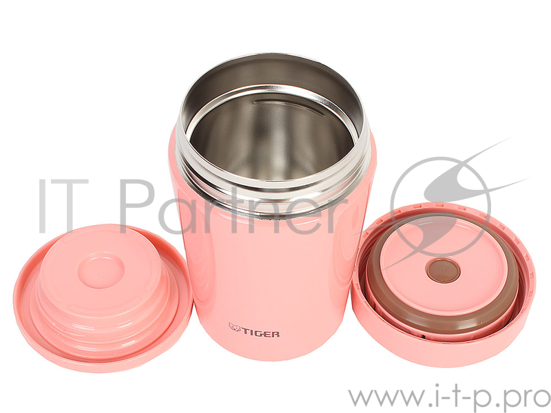 Термоконтейнер для первых или вторых блюд Tiger MCL-A038 Cream Pink, 0.38 л (цвет кремово-розовый, горловина 7 см, конусообразная форма)