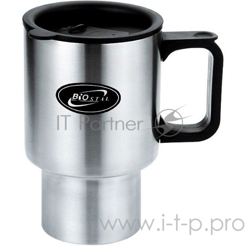 Термокружка BIOSTAL-АВТО NMР-450C, нерж.,0.45л, пласт.ручка (в уп. 48 шт) &