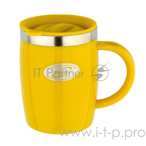 Термокружка BIOSTAL NE-400A, 0.40 л, цв.пластик, с крышкой, двойные стенки, дутая (в уп. 48 шт) &