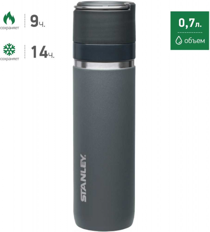 Термокружка Stanley Ceramivac (10-03108-009) 0.7л. серый