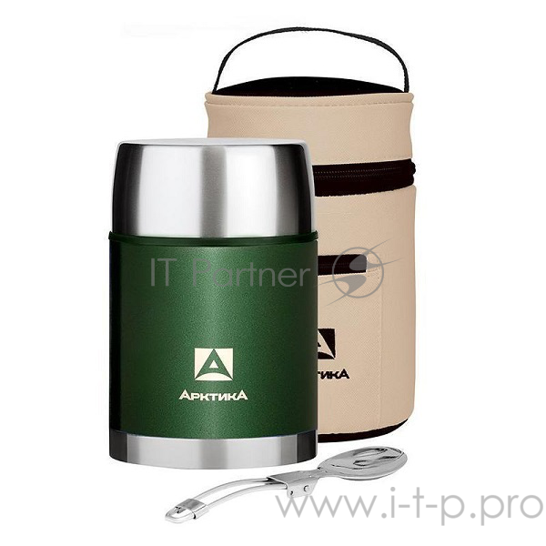 Арктика, 306-1000A, Термос, широкое горло 1,0л + чехол Супер широкое горло, 1,0л, в чехле, для супа и еды, АНТИвандальное покрытие, холод/тепло 18ч