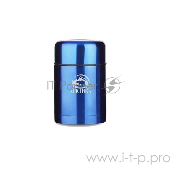 Арктика, 302-750 синий, Термос, широкое горло 0,75л Супер широкое горло, 0,75л, для супа и еды, холод/тепло 18ч