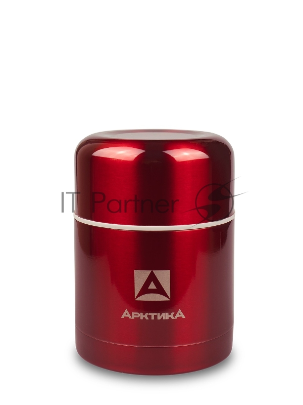 Арктика, 302-500 красный, Термос, широкое горло 0,5л Супер широкое горло, 0,5л, для супа и еды, холод/тепло 12ч