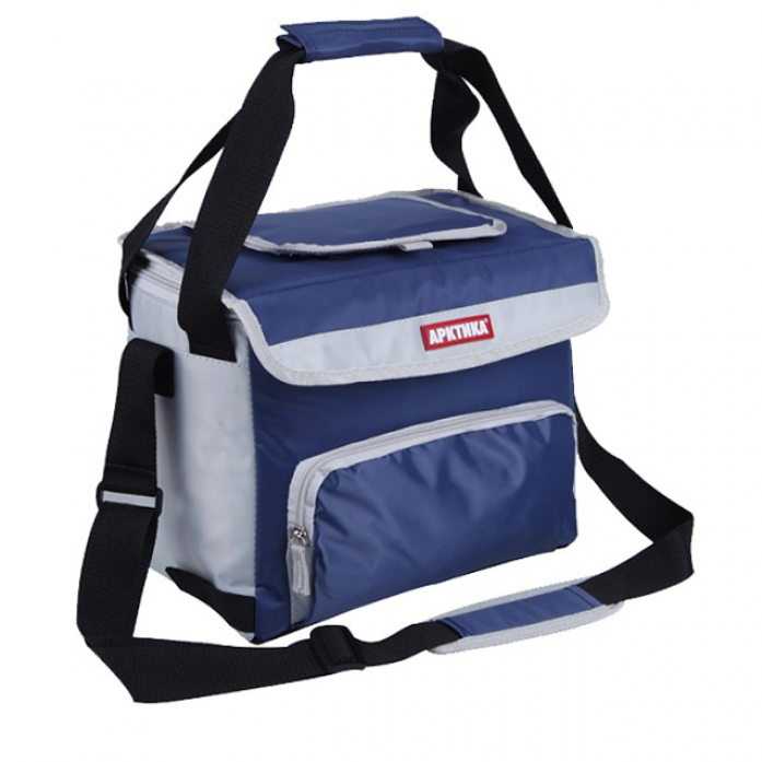 Арктика, 3000-10 синяя, Сумка-холодильник Сумка-холодильник 10л, 31х17х24 см, теплохолод 10ч. Внешний материал: нейлон. Внутренний материал: экологичный водонепроницаемый материал PEVA