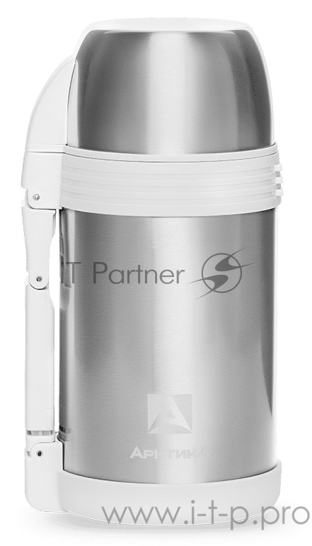 Арктика, 205-1200, Термос, универс 1,2л Универсальная пробка, 1,2л, с ручкой + чашка, холод/тепло 24ч