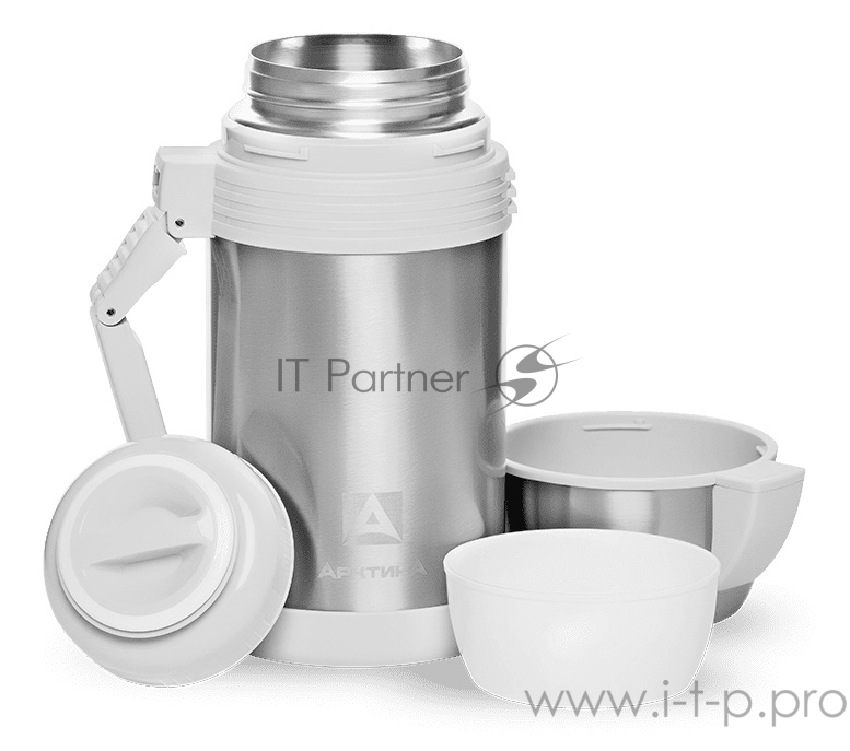 Арктика, 205-1200, Термос, универс 1,2л Универсальная пробка, 1,2л, с ручкой + чашка, холод/тепло 24ч