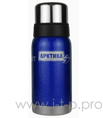 Арктика, 106-750 синий, Термос, узкое горло 0,75л Узкое горло, 0,75, американский дизайн, антивандальное покрытие, две чашки, холод/тепло 28ч