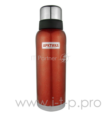 Арктика, 106-1200 красный, Термос, узкое горло 1,2л Узкое горло, 1,2л, американский дизайн, антивандальное покрытие, две чашки, холод/тепло 32ч