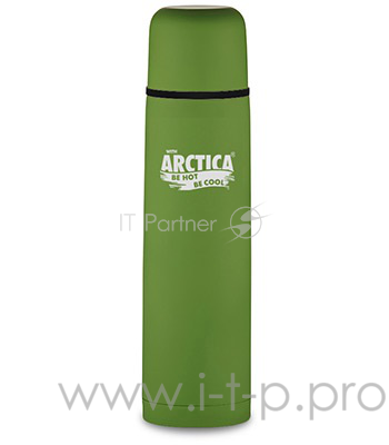 Арктика, 103-750 зеленый, Термос, узкое горло 0,75л Узкое горло, 0,75л, классический с резиновым