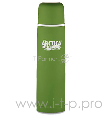 Арктика, 103-1000 зеленый, Термос, узкое горло 1,0л Узкое горло, 1л, классический, цветной, холод/тепло 26ч