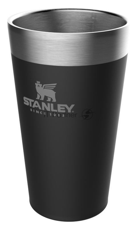 Термостакан Stanley Adventure Stacking Vacuum Pint (10-02282-058) 0.47л. черный
