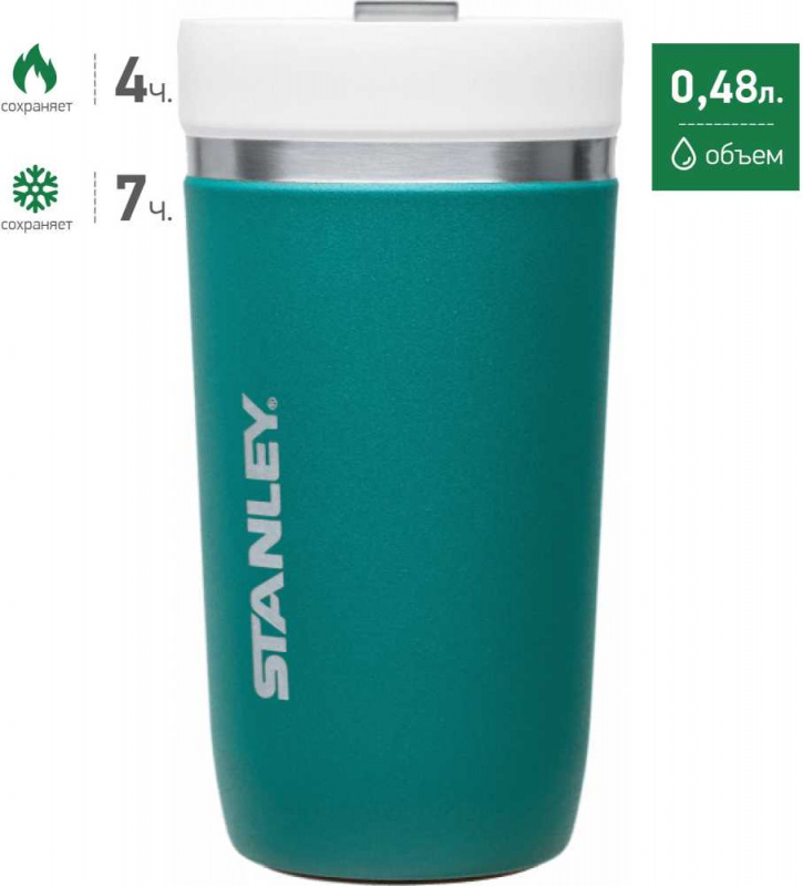 Термостакан Stanley Ceramivac (10-03110-009) 0.48л. бирюзовый