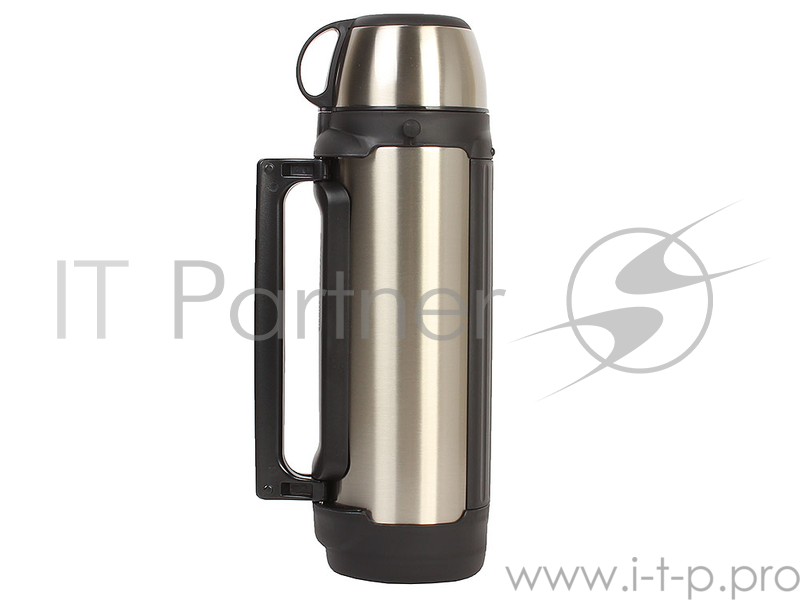 Термос универсальный Tiger MHK-A200 XC, 2 л (нержавеющая сталь, цвет серебристый, горловина 7см, крышка-кружка + пиала, складные пластиковые ручки, ре