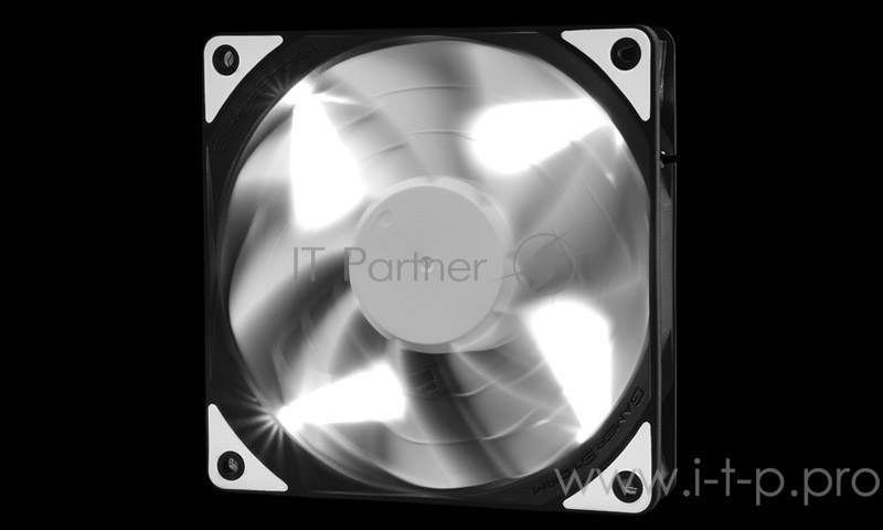 Вентилятор DEEPCOOL TF120 WHITE 120x120x26мм (PWM, 36шт./кор, эластичная рамка, супертихий, белая LED подсветка, Fluid Dynamic Bearing) Retail BOX