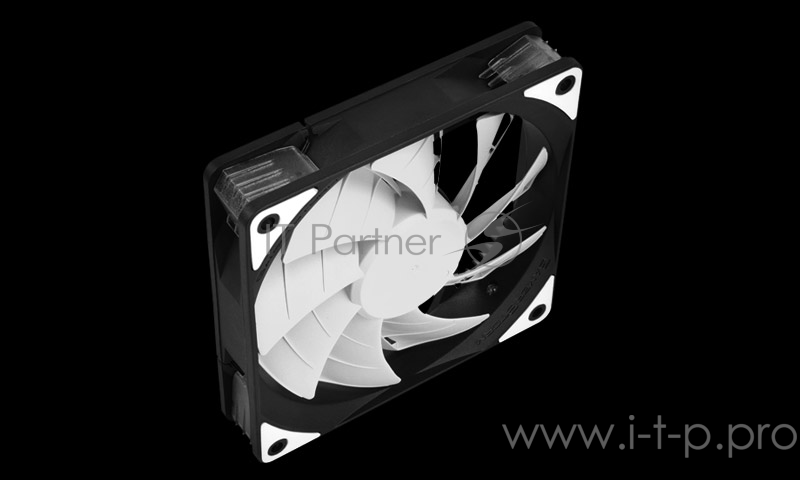 Вентилятор DEEPCOOL TF120 WHITE 120x120x26мм (PWM, 36шт./кор, эластичная рамка, супертихий, белая LED подсветка, Fluid Dynamic Bearing) Retail BOX