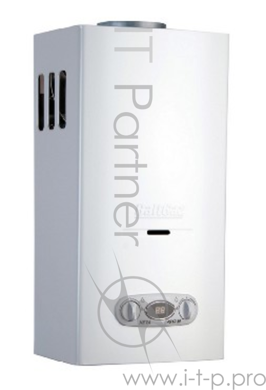Водонагреватель NEVA-4510м(Водонагреватель газовый проточный, мощность 17,9кВт, расход воды 10л/мин, точность поддержания температуры ±1С, электронное зажигание, цифровой дисплей, размер 565х290х221мм, вес 10кг.)