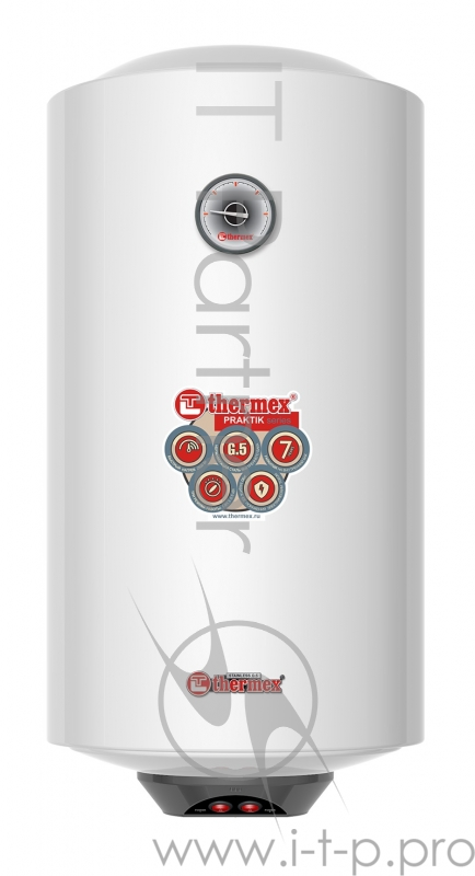 Водонагреватель THERMEX PRAKTIK 50 V SLIM Серия: PRAKTIK, Размеры (ВхШхГ) 722х365х378 мм, Форма Круглая узкая, Производство: Россия, Внутренний бак: Нержавейка, Исполнение: Вертикальное, Объем горячей воды 50 л, на внутренний бак: 7 лет, Мощ