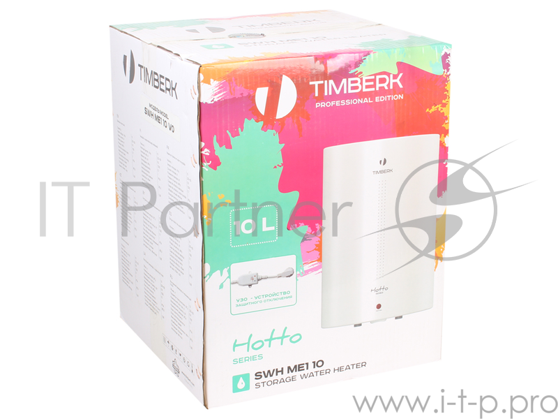 Водонагреватель Timberk SWH ME1 10 VO Накопительный 10л 2,5 кВт, установка над мойкой , 241x475x241 мм, 8.2 кг