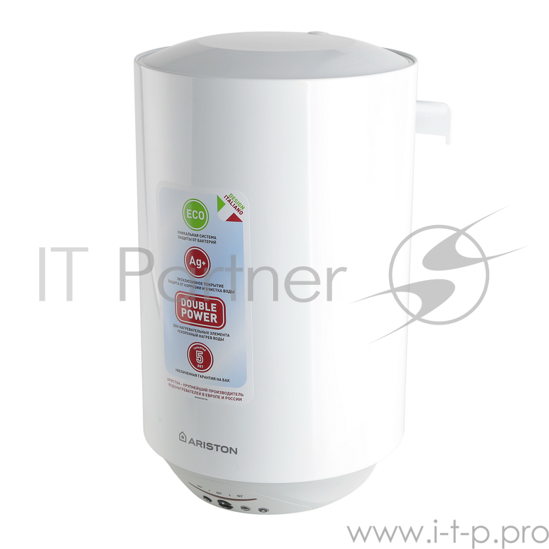 Водонагреватель ARISTON ABS PRO ECO PW 30 V SLIM 1500-2500Вт 30л нагрев 40мин вертикальный